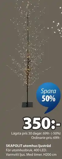 JYSK SKAPOLIT utomhus ljusträd erbjuda