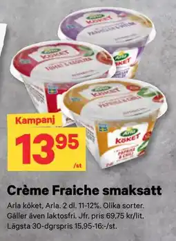 City Gross Crème Fraiche smaksatt erbjuda