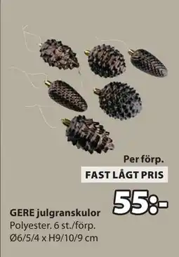 JYSK GERE julgranskulor erbjuda