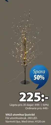 JYSK VALE utomhus ljusträd erbjuda