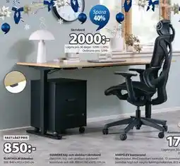JYSK SVANEKE höj- och sänkbart skrivbord erbjuda