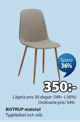 JYSK BISTRUP matstol erbjuda