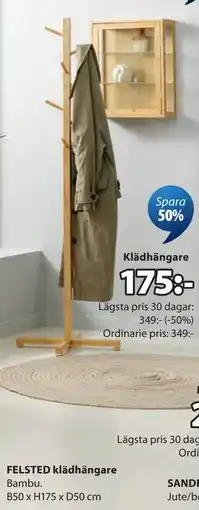 JYSK FELSTED klädhängare erbjuda