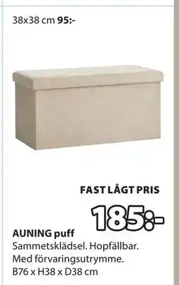 JYSK AUNING puff erbjuda