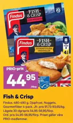 City Gross Fish & Crisp, Pris i appen erbjuda