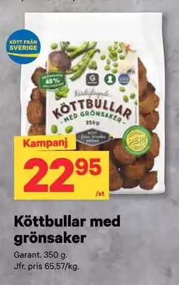 City Gross Köttbullar med grönsaker erbjuda