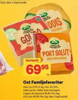 City Gross Ost Familjefavoriter erbjuda