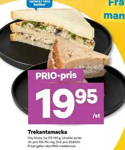 City Gross Trekantsmacka, Pris i appen erbjuda
