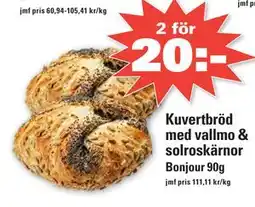 Nära dej Kuvertbröd med vallmo & solroskärnor erbjuda