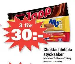 Nära dej Choklad dubbla stycksaker erbjuda