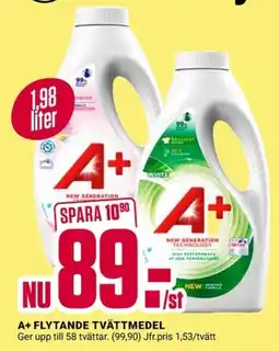 ÖoB A+ flytande tvättmedel erbjuda