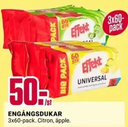ÖoB Effekt engångsdukar erbjuda