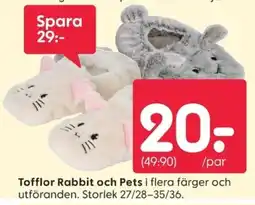 Rusta Tofflor Rabbit och Pets erbjuda
