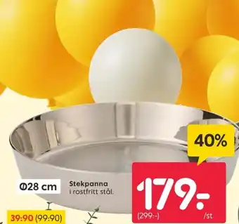 Stekpanna i rostfritt stål