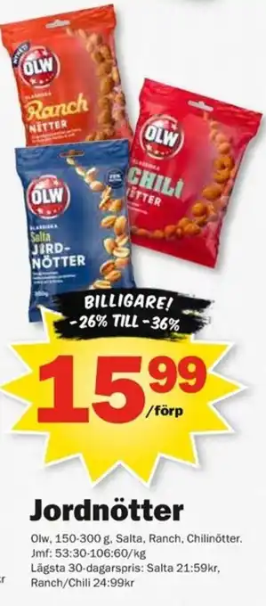 Olw jordnötter