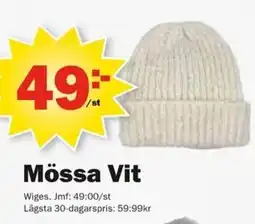 Pekås Mössa vit erbjuda