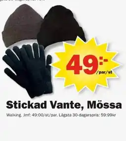 Pekås Stickad Vante, Mössa erbjuda