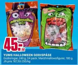 ÖoB Yums halloween godispåse erbjuda