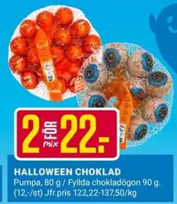 ÖoB Halloween choklad erbjuda