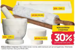 Rusta Köksartiklar i marmor erbjuda