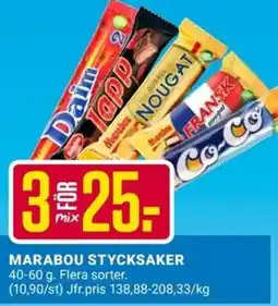 ÖoB Marabou stycksaker erbjuda