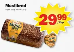 Pekås Pågen müslibrød erbjuda