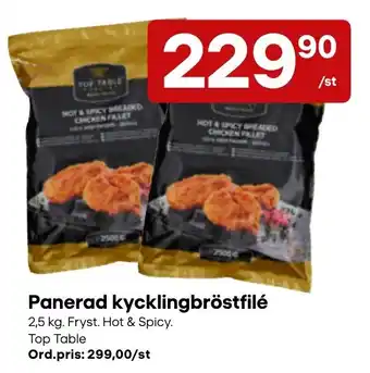 Top Table panerad kycklingbröstfilé