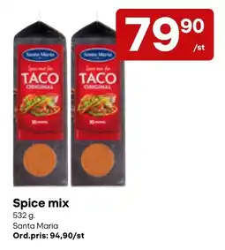 Snabbgross Santa Maria spice mix for taco original erbjuda