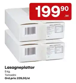Snabbgross Tomadini lasagneplattor erbjuda