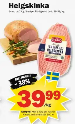Pekås Scan helgskinka erbjuda