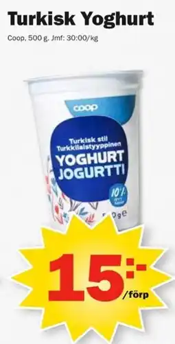 Pekås Coop Turkisk Yoghurt erbjuda