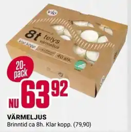 ÖoB Vie värmeljus erbjuda