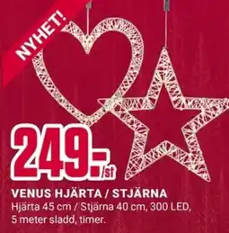ÖoB Venus hjärta / stjärna erbjuda
