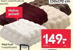 Rusta Pläd Fluff Fuskpälspläd erbjuda