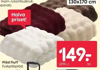 Pläd Fluff Fuskpälspläd