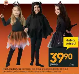 Rusta Maskeradset, barn erbjuda