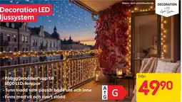 Rusta Decoration LED ljussystem erbjuda