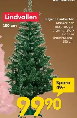 Rusta Lindvallen julgran erbjuda