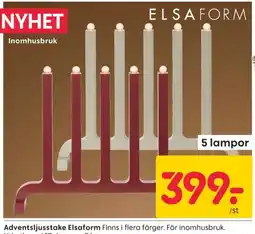 Rusta Elsaform adventsljusstake erbjuda