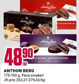 ÖoB Anthon Berg flera smaker erbjuda