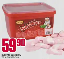 ÖoB Cloetta juleskum erbjuda