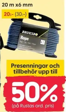 Rusta Bruksbo rope erbjuda
