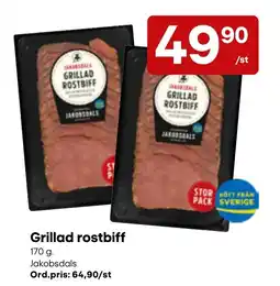 Snabbgross Jakobsdals grillad rostbiff erbjuda