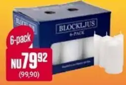 ÖoB Blockljus 6-pack erbjuda