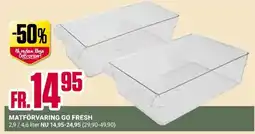 ÖoB Matförvaring go fresh erbjuda