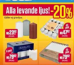 ÖoB Alla levande ljus! erbjuda