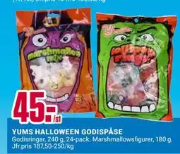 ÖoB YUMS HALLOWEEN GODISPÅSE erbjuda