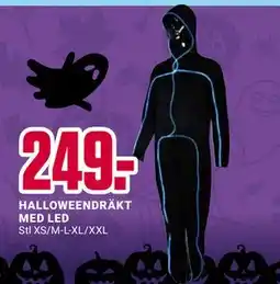 ÖoB HALLOWEENDRÄKT MED LED erbjuda