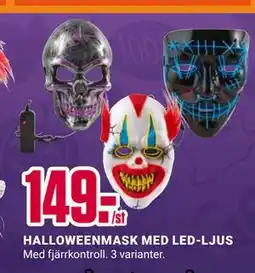 ÖoB HALLOWEENMASK MED LED-LJUS erbjuda