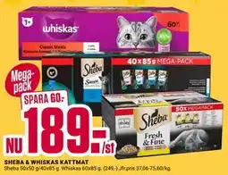 ÖoB SHEBA & WHISKAS KATTMAT erbjuda